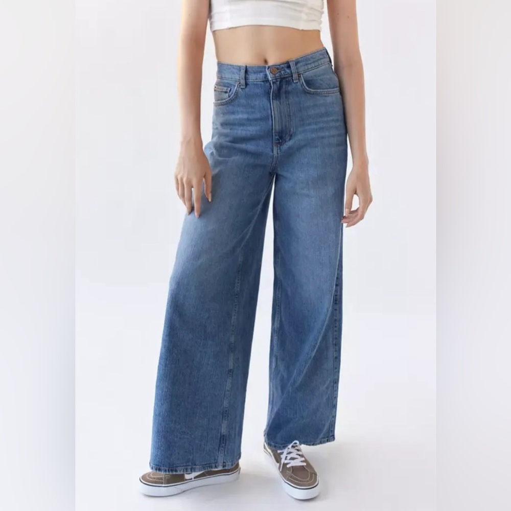 BDG A Wide Light Wash Jeans